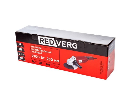 Машина шлифовальная угловая REDVERG RD-AG210-230S Машина шлифовальная угловая REDVERG RD-AG210-230S