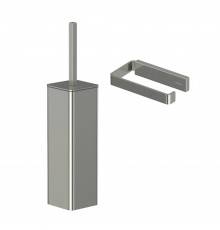 Набор Держатель WHITECROSS Cubo CU2460NIB брашированный никель + Ершик CU2474NIB брашированный никель