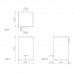 Decor Walther TE 70 SC Ведро 20x20x32см, с педалью и крышкой, softclose, напольное, цвет: золото. 0614520