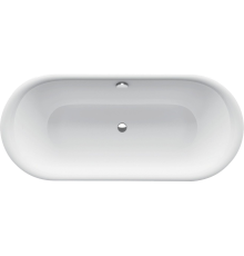 Стальная ванна Bette Lux Oval 180x80 см, овальная, с ножками, с самоочищающимся покрытием, с шумоизоляцией, белая глянцевая