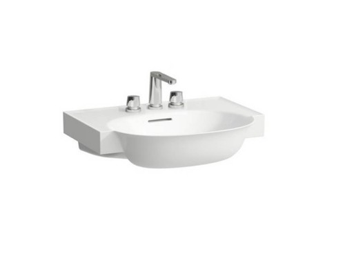 Laufen New Classic Раковина накладная 60х48х7.5см, с 3 отв., с переливом, цвет: белый. 8.1385.3.000.108.1 Laufen New Classic Раковина накладная 60х48х7.5см, с 3 отв., с переливом, цвет: белый. 8.1385.3.000.108.1