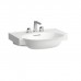Laufen New Classic Раковина накладная 60х48х7.5см, с 3 отв., с переливом, цвет: белый. 8.1385.3.000.108.1