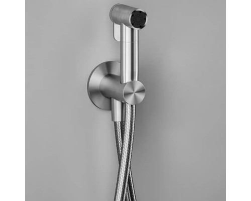 QuadroDesign Source Гигиенический душ, настенный, цвет: brushed stainless steel. ID022AS