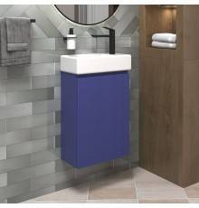 Тумба с раковиной Wellsee WC Area 221804000 40 см, цвет матовый синий