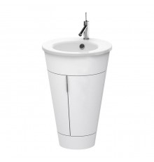Duravit Starck 1 Тумба напольная 60x56xh82.5см, с раковиной , подсветка LED, цвет: white satin matt. 0406580000,  S1970400000,  S1952003636