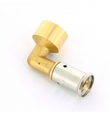 Угольник 90° обжим ВР, 16x1/2 HENCO 6-1604-S