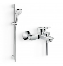 Душевой комплект Смеситель Hansgrohe Logis Loop Logis loop 71244000 + Гарнитур Croma Select E Multi 26590400