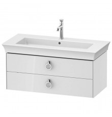 Duravit White Tulip Тумбочка подвесная 98.4x45.8х41см., раковина, 2 ящика с ручкой, цвет: белый высокоглянцевый. 2363100000,  WT435208585