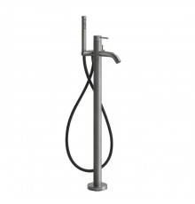 Gessi Bath316 Напольный смеситель для ванны с душевой лейкой. внешняя часть, цвет: шлифованная сталь. 54028#239