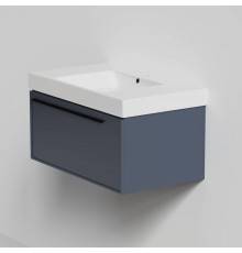 Тумба с раковиной La Fenice Elba 80 подвесная, blu grigio, раковина Cubo 80