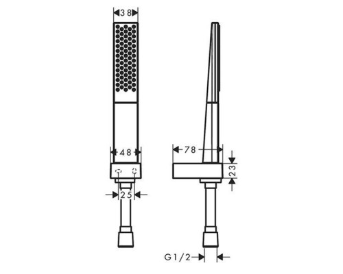 Hansgrohe Rainfinity Душевой гарнитур, с ручной лейкой, шланг 160см и держателем, цвет: белый матовый. 26856700 Hansgrohe Rainfinity Душевой гарнитур, с ручной лейкой, шланг 160см и держателем, цвет: белый матовый. 26856700