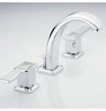 THG Meacute;tropolis agrave; manettes cristal clair Смеситель для раковины, на 3 отв., цвет: хром/прозрачный хрусталь. A2B-A02-151
