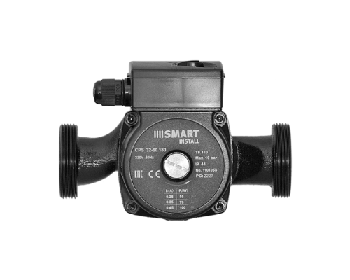 Насос циркуляционный Smart Install CPS 32-60 180мм 100Вт 1x230В 50Гц с гайками. 110105S Насос циркуляционный Smart Install CPS 32-60 180мм 100Вт 1x230В 50Гц с гайками. 110105S