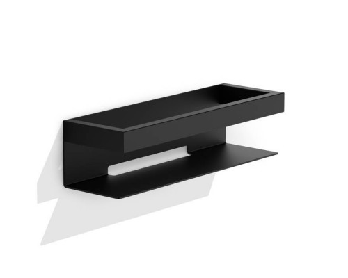 Decor Walther Brick Полка для душа 30х9.5х8см., подвесная, цвет: черный матовый. 0651560 Decor Walther Brick Полка для душа 30х9.5х8см., подвесная, цвет: черный матовый. 0651560