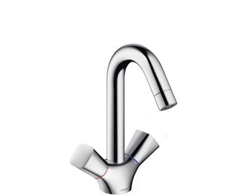 Hansgrohe Logis, Смеситель для раковины, поворотный излив, с донным клапаном, Цвет: хром. 71222000 Hansgrohe Logis, Смеситель для раковины, поворотный излив, с донным клапаном, Цвет: хром. 71222000