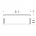 Colombo Mini Полотенцедержатель 31cм, цвет: хром. B4009.CR