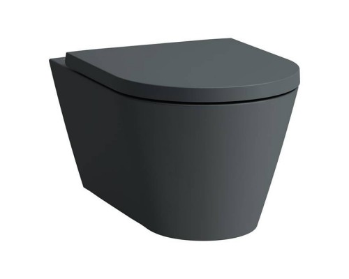 Laufen Kartell Унитаз подвесной 54.5х37х43 см, Rimless, c покрытием LCC, цвет: графит матовый. 8.2033.7.758.000.1, 8.9133.3.758.000.1 Laufen Kartell Унитаз подвесной 54.5х37х43 см, Rimless, c покрытием LCC, цвет: графит матовый. 8.2033.7.758.000.1, 8.9133.3.758.000.1