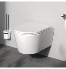 C8F1700MWSC Унитаз подвесной FlashClean с сиденьем микролифт, матовый