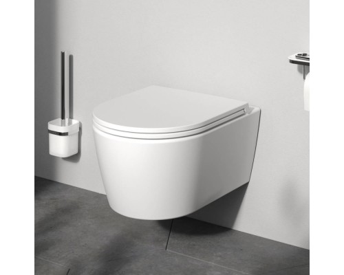 C8F1700MWSC Унитаз подвесной FlashClean с сиденьем микролифт, матовый C8F1700MWSC Унитаз подвесной FlashClean с сиденьем микролифт, матовый