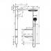 Hansgrohe Showerpipe Душевая система 1jet (верхний душ, штанга, ручной душ, полочки), цвет: хром. 26842000