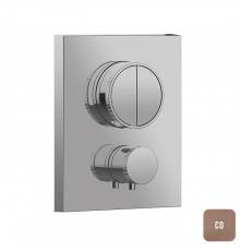 Almar Core Смеситель для душа, встраиваемый, термостатический, цвет: Copper Brushed PVD. E176682.CO