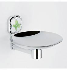 THG CAPUCINE VERT DECOR PLATINE Мыльница подвесная oslash;150 мм., декор зеленый, цвет: хром. A7E-A02-546GM