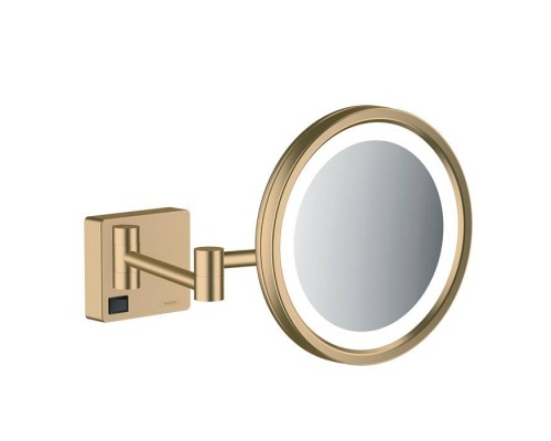 Hansgrohe AddStoris Косметическое зеркало с LED подсветкой, цвет: шлифованная бронза. 41790140