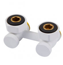 Узел подключения Schlosser G 3/4 x 3/4 D=50мм, угловой, Белый 600700023