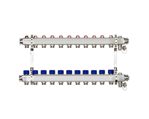 Комплект коллекторов Ридан SSM-11R set с кронштейнами, 11 контуров 088U0981R