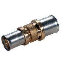 Муфта, Giacomini, RM103, 26 x 3, 20 x 2, латунь, переходная, для труб GIACOTHERM, GIACOFLEX, многослойных и полибутиленовых