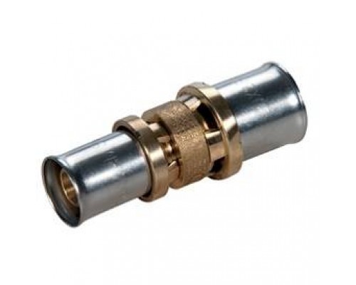 Муфта, Giacomini, RM103, 26 x 3, 20 x 2, латунь, переходная, для труб GIACOTHERM, GIACOFLEX, многослойных и полибутиленовых Муфта, Giacomini, RM103, 26 x 3, 20 x 2, латунь, переходная, для труб GIACOTHERM, GIACOFLEX, многослойных и полибутиленовых