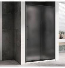 Душевая дверь в нишу Abber Schwarzer Diamant AG30100BMH 100 см, профиль черный, стекло матовое