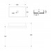 Alice Hide Раковина 60x37х12см., накладная, без отв., цвет: белый матовый. 31130109