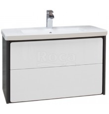 Roca Z.RU93.0.296.5 Ronda Тумба под умывальник подвес, 2 ящика, 777х480х412 мм, Белый глянец/антр ZRU9302965