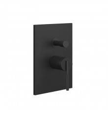 Gessi Ingranaggio Смеситель для душа, встраиваемый, на 2 выхода, цвет: Black XL. 63577#299
