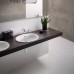 Toto Public Раковина 53x45x17.7см., встраиваемая сверху, без отв., с переливом, CeFiONtect, цвет: белый. LW762Y