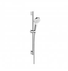 Hansgrohe Crometta Vario Unica Душевой набор: штанга 650mm, ручной душ, 1jet (Rain), шланг, цвет: белый/хром. 26533400