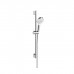 Hansgrohe Crometta Vario Unica Душевой набор: штанга 650mm, ручной душ, 1jet (Rain), шланг, цвет: белый/хром. 26533400