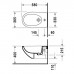 Duravit Architec Биде подвесное с перел., с плоскостью под смес.,вкл. крепление Durafix, 36.5x58см, Цвет: Белый. 2531150000