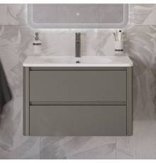 Тумба с раковиной Cezares Relax 80 сатин, раковина Cezares CZR-800/480-LV-MR-NV