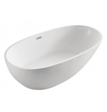Ванна акриловая Azario LEEDS 1685х840х580, свободностоящая, в комплекте с сифоном и металлической рамой (LEE17085)