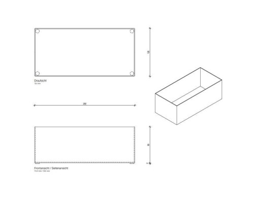Decor Walther DW 361 Бокс универсальный 25x12x9см, настольный, цвет: темная бронза. 0828817