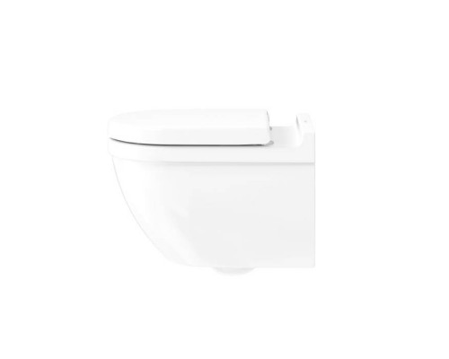 Duravit Starck 3 Унитаз подвесной безободковый, 540х360 мм, с креплением Durafix, с WG, цвет: белый. 25270900001 Duravit Starck 3 Унитаз подвесной безободковый, 540х360 мм, с креплением Durafix, с WG, цвет: белый. 25270900001