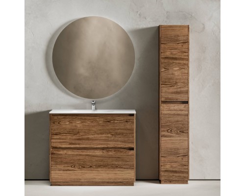 Мебель для ванной комнаты Sancos Libra Floor 100 дуб чарльстон, белая раковина CN7003