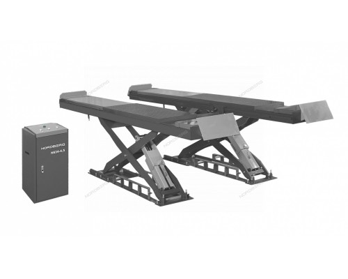 Подъемник 380В ножничный для сход-развала 4,5 тонн (серый) NORDBERG N634-4,5G