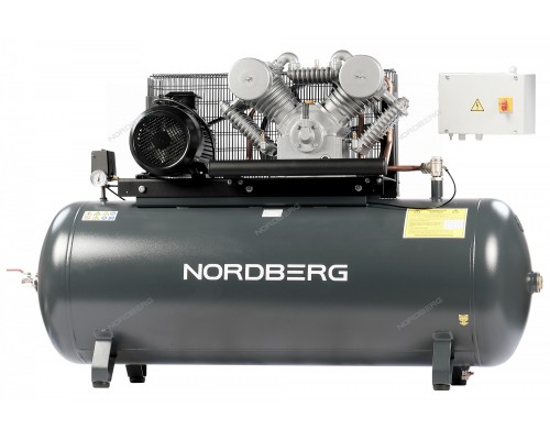 Компрессор поршневой с ременной передачей 380В, ресив. 500л, 1400л/мин NORDBERG NCP500/1400-16