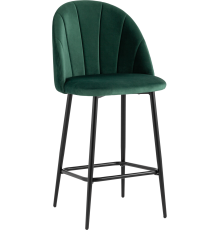 Полубарный стул Stool Group Логан велюр зеленый