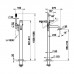 Gessi Emporio Via tortona Смеситель для ванны, напольный, с душевой лейкой, цвет: Black XL. 24943#299