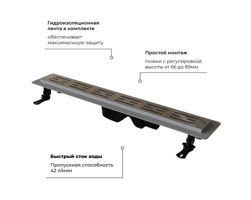 Душевой лоток Drain Leo-20