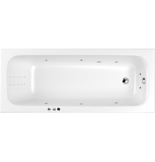 Акриловая ванна WHITECROSS Vibe 0105.170070.100.SMARTNANO.CR 170x70 см, с гидромассажем, с каркасом, со сливом-переливом, с донным клапаном